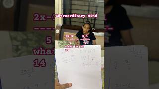 Extraordinary Mind Algebra #childprodigy #mathmind #challenge #specialchild#2e#education