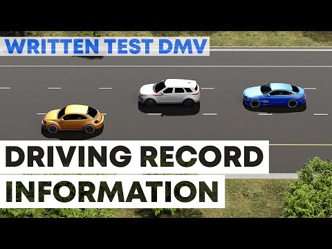 DMV Written Test | Questions of Driving Record Information