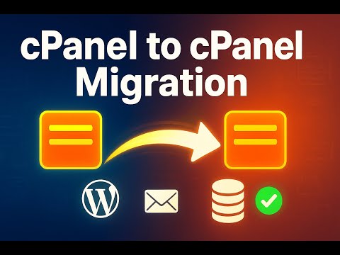 cPanel to cPanel fast and complete Migration
