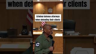 CRIMINAL DEFENSE ATTORNEYS WHEN DEFENDING THEIR CLIENTS #shorts #lawyers #attorney