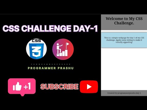 CSS DAY-1 Challenge. Improve your Designing skill with us.