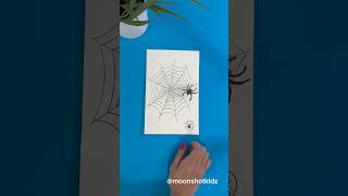 DIY “Spider web” interactive card. Easy and fun paper electronics project for beginners.