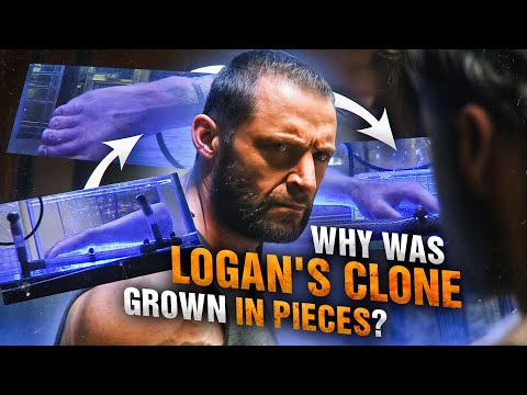 Why Logan's clone was grown and stored in pieces