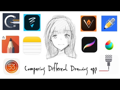 Comparing Different Drawing App (IPad Pro 9.7)