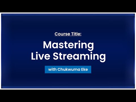 LIVE STREAMING CLASS
