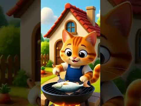 cat's cooking recipe 🐱 cute cat ❤️ #kitten #kitty #cat #aicat #catshorts