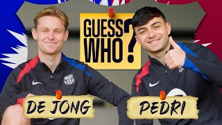 FRENKIE DE JONG & PEDRI PLAY... GUESS WHO?? | CHAMPIONS LEAGUE EDITION | FC Barcelona 👀🔵🔴