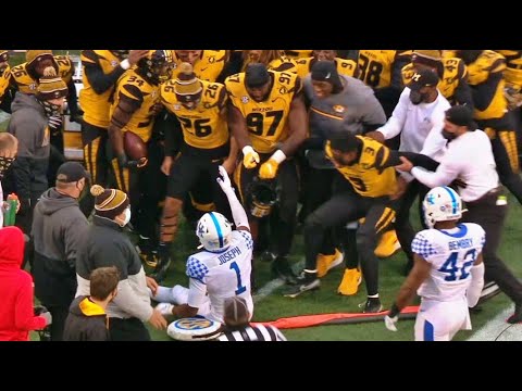 Missouri's Sideline Taunts Kentucky DB after he gets Bulldozed | Missouri vs Kentucky