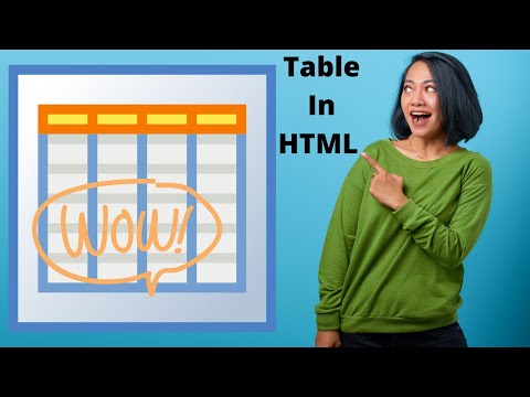 HTML Tutorial #11 table, thead, tbody, tfoot, th, tr and td tag - html 5 tutorial in hindi - urdu