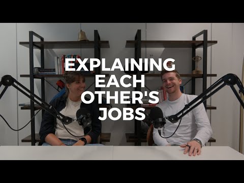 Explaining each other's jobs: Solution Architect Cedric & Functional Analyst Emily