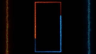 Glowing frame black screen | Neon light border | Frame template video background