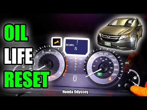 2014 Honda Odyssey Oil Life Reset | 2010 to 2017