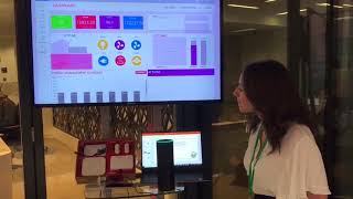 Qbots interactive analytics demo at CityVerve Event
