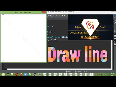 #Line,#drawLine,#javaLine,how to draw Line on applet using java,learn java course on tamil.#applet