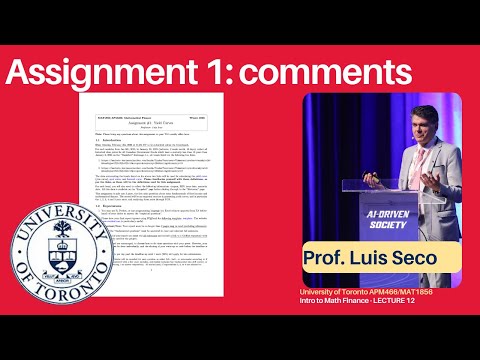 Comments on assignment 1