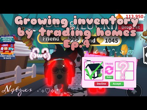 ᜊ(꒪ˊ꒳ˋ꒪)ᜊ Growing my inventory by trading homes Ep. 4 #adoptmetrading #roblox 