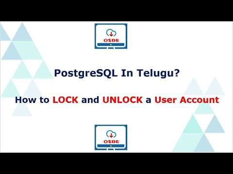 How To LOCK and UNLOCK a User Account in PostgreSQL (In Telugu).