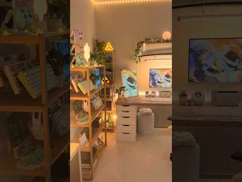 my cozy gaming room 💛 #shorts