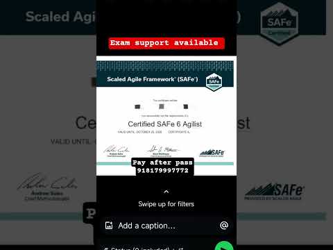 safe agile certification #agile #safe agile #scrummaster