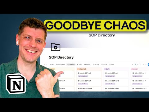How to manage your SOPs with Notion (FREE Notion template)