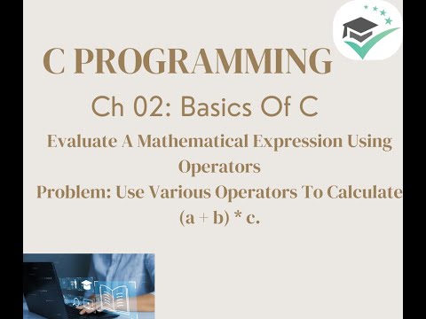 Ch 2 - Basics of C - How to evaluate mathematical expression in C program