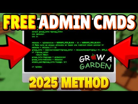 How to get ADMIN COMMANDS in GROW A GARDEN (NEW EASY METHOD ✅)