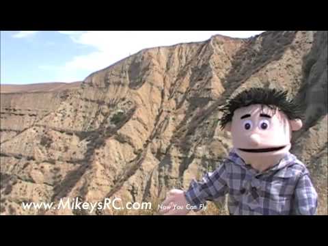 F-22 RC jet scratch built EDF flys over canyon