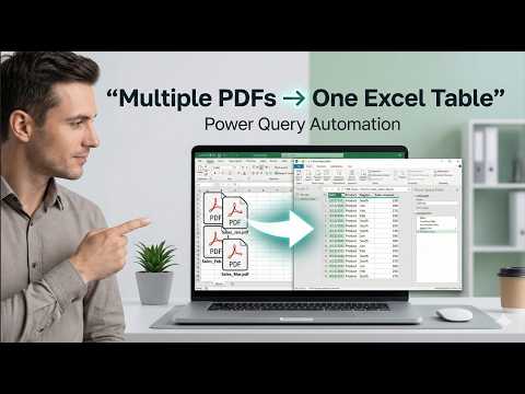 PDF to Excel Automation using Power Query | Merge & Clean Multiple PDFs Easily