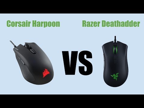 Corsair Harpoon VS Razer Deathadder | Comparison Video