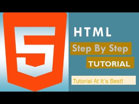 HTML Tutorial - step by step tutorial