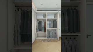 The Perfect Bedroom Wardrobe: Smart Storage in Style! #wardrobe #bedroomdesign #bedroomorganization