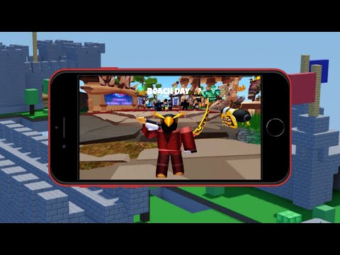Playing Roblox BedWars On Mobile For The First Time… (I suck)
