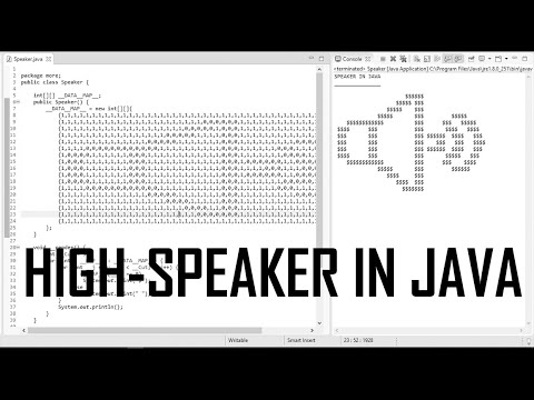 A HIGH-SPEAKER IN JAVA