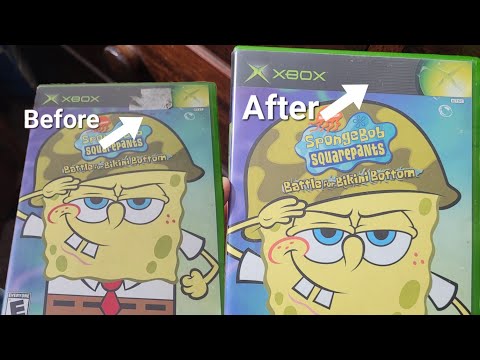 How to remove peeled off sticker off of game case