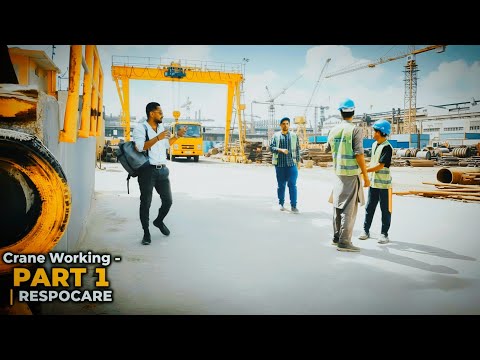 CRANE WORKING Part 1  | Heavy Lifting Operation at Industrial Site | RespoCare 