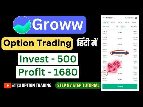 Rs500 से Option Trading कैसे करे  Groww Option Trading Kaise Kare  F&O For Beginners Step By Step