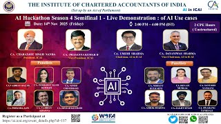 AI Hackathon Semi Finale - 1 : Live Demonstration on AI use cases