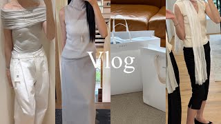 vlog 직장인 브이로그 | 지하철에서 번호 따인 가방 | 남친과 10주년이 됐어요 | 모노하 쇼룸 | 에레 • 문리  • che | 샤넬 25백 