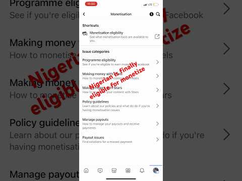 How to check if Nigerian is eligible to monetize https://youtu.be/z0tpDApWdLs?si=Tc10FnyrCUCTTSz0