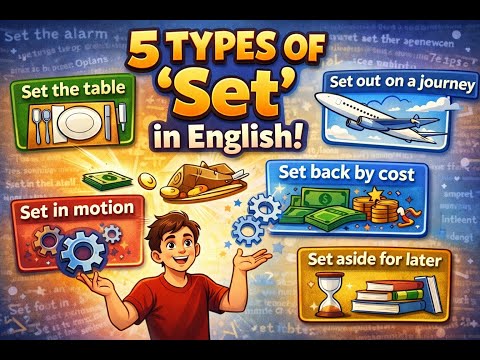 5 Types of ‘Set’ in English – Learn Phrasal Verbs & Common English Phrases