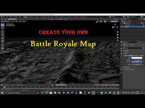 Create Your Own Moon Themed Battle Royale Map In Blender!