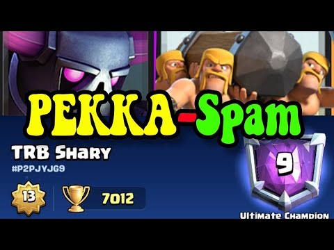 Pushing to top 10 with Pekka BSpam🏆. Top Ladder Gameplay.