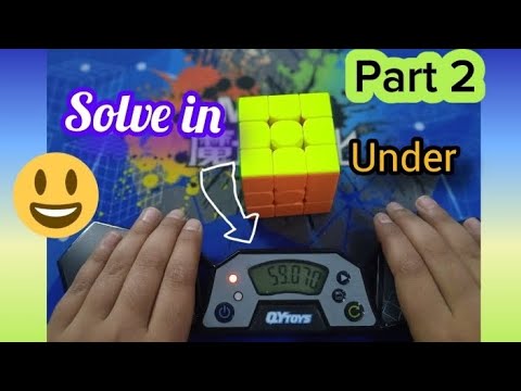 How to solve under 1 minute Part 2/Pak Memon cuber
