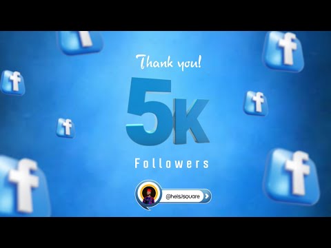 Facebook 5k Followers Milestone Design In Pixellab