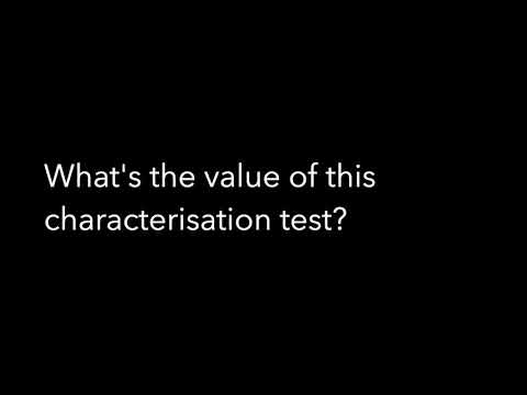 3.2 Testing — Using characterisation tests to enable better refactoring #CH4DS