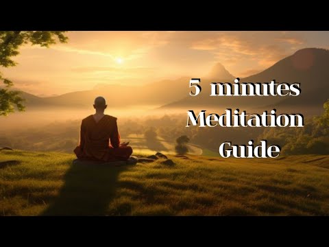 5 Minutes Meditation Guide | Can be done anywhere | reduces anxiety and bring positive energy
