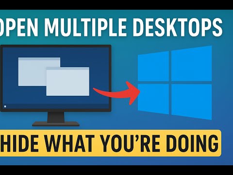 How to Hide Your Screen Quickly Using Multiple Desktops in Windows
