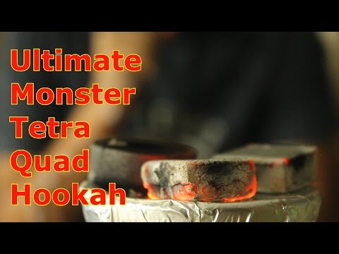 The Ultimate Monster Tetra Quad Hookah!