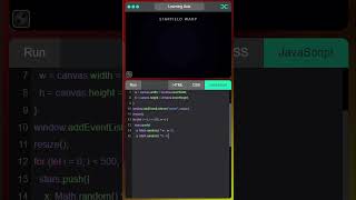Starfield Warp | HTML CSS JavaScript