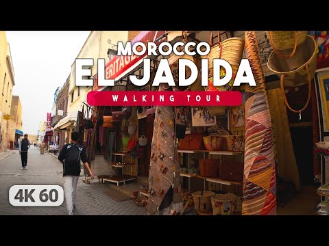 🇲🇦On the Way to the Old Portuguese Citadel - El Jadida Morocco Walking Tour - 4K 60FPS
